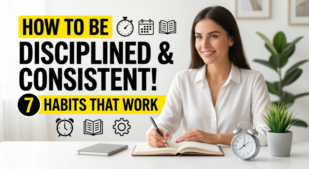image for: how to be disciplined and consistent in life