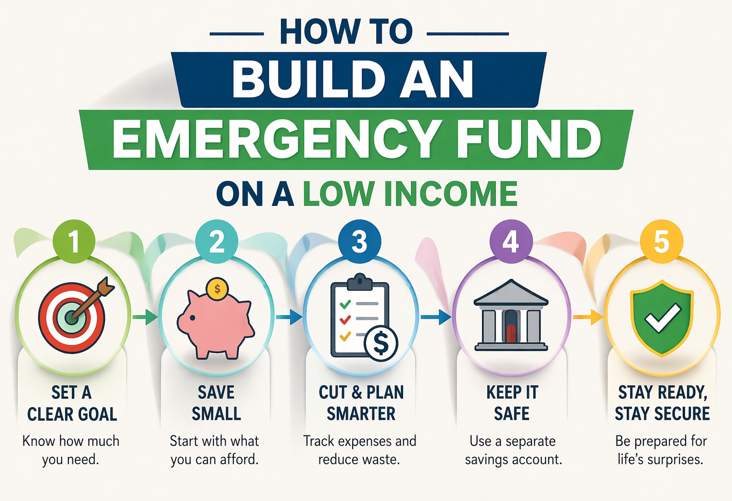 image: how to build an emergency fund on a low income