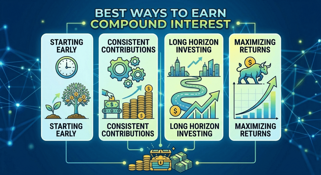 featured image: Best Ways to Earn Compound Interest