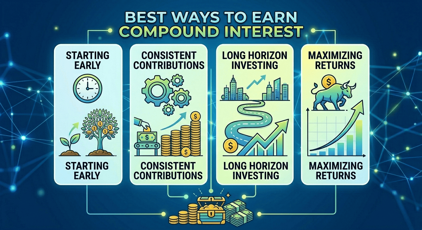 featured image: Best Ways to Earn Compound Interest